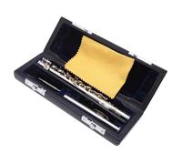 Tubo In Ottone Per Flauto Di Mezza Misura, Chiave C Placcata In Argento, Cupronichel. Piccolo Con Scatola Imbottita Flauto Traverso per Principiante