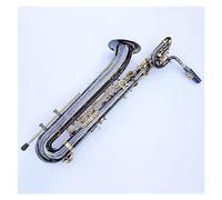 Tubo In Ottone Per Sassofono Baritono Professionale Sax Per Strumenti Nichelato Nero Unico Con Bocchino Per Custodia Sassofono per principianti Kit