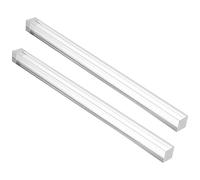 tubo in plastica， Barra quadrata in acrilico trasparente solido PMMA da 20 mm x 500, 2 pezzi