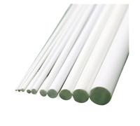 Tubo in plastica con asta tonda in ABS solido, diametro 1/2/3/4/5/6 mm x lunghezza 250 mm, materiale fai da te for accessori for parti di modello(50pcs,4mmx250mm)