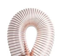 tubo in poliuretano PU, Tubo flessibile for condotto dell'aria in poliuretano PU con filo di acciaio ramato, 1 metro(90X0.63 Mm)