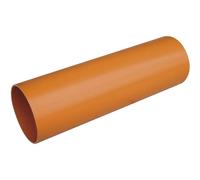 Tubo in PVC arancione Ø 125 mm - 2 m