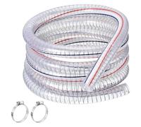 Tubo in PVC, filo di acciaio, spessore parete 4 mm, tubo trasparente, forte capacità di carico a pressione, ampiamente per depositi di petrolio (diametro interno 38 mm)