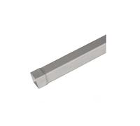 Tubo in pvc quadro - Colore Grigio - Diametro 100x100 Quadro - Metri Lineari 3 metri