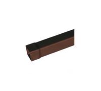 Tubo in pvc quadro - Colore Marrone - Diametro 100x100 Quadro - Metri Lineari 2 metri