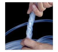 Tubo in PVC, tubo flessibile in gomma siliconica trasparente idraulico 10 metri dimensioni multiple(1.0 x 2.0 (10M))