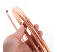 Tubo in rame a spirale morbida, Fascio di tubi in rame rosso T2 al 99,9% for edifici raffreddamento ad acqua e olio CA diverse dimensioni(0.5 meter 9.52 x 0.7mm)