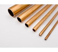 Tubo in rame Cu99,9 DHP, tubo tondo idoneo per impianti idraulici, diametro 6-32mm, spessore 1-2mm, lunghezza 50-2000mm, tubo tondo cavo, profilo a barra (200 mm = 20 cm, Ø esterno x spessore parete