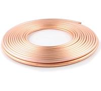 Tubo in rame morbido da 3 m, a spirale, microbore, per refrigerazione idraulica, refrigeratore ad immersione e installazioni fai da te (6 x 0,6 mm)