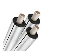 Tubo in schiuma isolante in foglio di alluminio autoadesivo - Avvolgitubo for linee CA, tubi in rame, 1 pcs(ID 4-1/2″xT 3/4″)