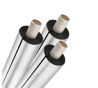 Tubo in schiuma isolante in foglio di alluminio autoadesivo - Avvolgitubo(ID 12-3/4″xT 1-3/16″)