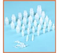 Tubo in silicone da 1,6-25 mm Raccordo per tubo dritto di piccole dimensioni Pagoda Barb Accoppiamento Riduzione del tubo dritto per inserto per serbatoio di pesce-4,8 mm x 9,5 mm