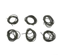 Tubo in silicone per pesca alla carpa, 1,5 m, anti-groviglio, per la realizzazione di rig per capelli, verde (D)