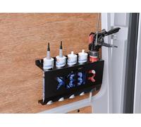 Tubo in silicone, per pistola per sigillatura a parete, supporto in metallo, montaggio a parete, ideale per furgoni e officine