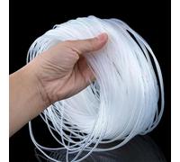 Tubo in silicone trasparente da 10 m/lotto diametro interno 0,3-2 mm Tubo flessibile in silicone resistente al calore-Trasparente-10M-ID 0,9 mm x diametro esterno 1,9 mm