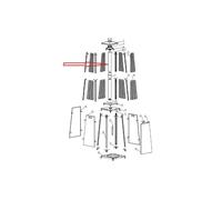 TUBO IN VETRO PER RISCALDATORE PATIO 272402 HENDI 932889