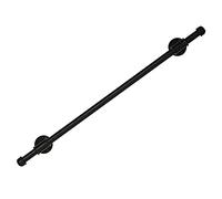 Tubo industriale nero opaco, lunghezza regolabile 1 m/2 m/4 m/5 m/6 m barra di sicurezza per anziani guida di supporto per scale per uso domestico facile installazione