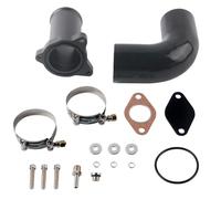 Tubo Induzione di Aspirazione Auto Automobile Kit Adattatore Per A3 Per A4 Per A6 Con Gomito In Silicone(Nero)