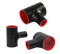 Tubo Induzione di Aspirazione Auto Automobile Tubo Flessibile In Silicone A T A 3 Vie 51-76Mm Kit Turbo Intercooler Valvola Scarico Adattatore Giunto BOV Tubo A T A 4 Strati Da 25/34Mm(51x25mm)
