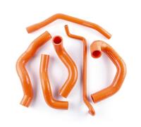 Tubo Ingresso Dell'aria Per Il 2005 2006 2007 2008 2009 2010 Per Ford Per Mustang GT 4.6L Per Shelby 5.4L V8 MT Tubi Radiatore In Silicone Tubo Kit 6 Pezzi Linea Aspirazione(Arancia)