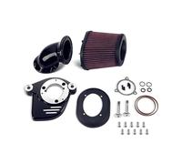 Tubo Ingresso Dell'aria Per M8 Per Touring 2017-up Per Softail 2018-2024 E 17-successivi Per Modelli Freewheeler Kit Filtri Aria Filtro Moto CNC Linea Aspirazione(Nero)