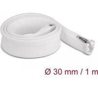 Tubo intrecciato Delock con cerniera resistente al calore 1 m x 30 mm bianco NEW