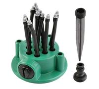 Tubo Irrigatore Da Giardino - Testina Rotante Automatica Per Prato | Regolabile Risparmio Idrico | Robusta Base A Picchetto Per Grandi Cortili | Precisione Omnidirezionale A 360°