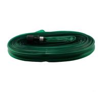 Tubo irrigatore piatto in PVC per irrigazione precisa di ortaggi, arbusti e aiuole con minimo spreco d'acqua (15 m)