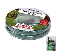 KASAVIVA Tubo Irrigazione da Giardino in PVC da 15 Metri Diametro 12 mm