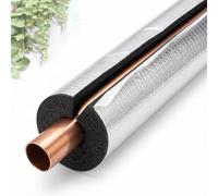 Tubo Isolante Acustico E Termico 0.95m Con Gommapiuma Autoadesiva | Rivestimento Isolante Per Ridurre Il Rumore Dell'Acqua E Proteggere Le Tubature Domestiche(ID48mm T20mm L0.95m)
