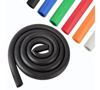 Tubo Isolante in Schiuma Colorata, Copertura Tubo Impermeabile Flessibile, Ritardante di Fiamma e Termico, per Supporto Chitarra, Tubo Schiuma, Macchine Esercizi(Black,32mm*5mm*1m)