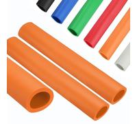 Tubo Isolante in Schiuma Colorata, Copertura Tubo Impermeabile Flessibile, Ritardante di Fiamma e Termico, per Supporto Chitarra, Tubo Schiuma, Macchine Esercizi(Orange,18mm*6mm*1m)