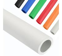 Tubo Isolante in Schiuma Colorata, Copertura Tubo Impermeabile Flessibile, Ritardante di Fiamma e Termico, per Supporto Chitarra, Tubo Schiuma, Macchine Esercizi(White,20mm*5mm*1m)