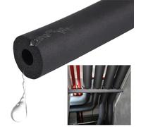 Tubo isolante in schiuma per tubi, Tubo isolante in schiuma di gomma, protezione termica, nero ID 22-76 mm, 2 m(43mm/1.69in)