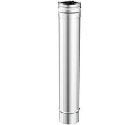 Tubo l. 500 mm diam. 100 acciaio inox sp.0,5 mm - mono parete Inox