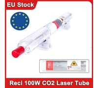Tubo laser CO2 Reci W2 da 100 W Dia.80mm/65mm Scatola di legno Imballaggio Macchina da taglio per incisione laser CO2 Tubo laser Lavorazione del legno Stock UE