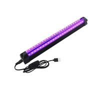 Tubo LED Luce Nera, Tubo UV LED Portatile da 10w per DJ Disco, Luce Nera UV con Porta USB per Halloween Natale Festa Body Painting Trucco Fluo