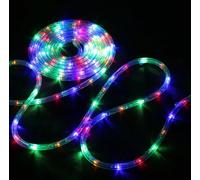 TUBO LED RGB LUCI DI NATALE NATALIZIO DA ESTERNO 10/20 METRI SPINA ITALIANA IP65 [EEK: A]