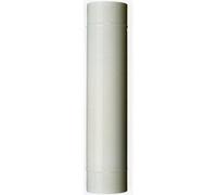 TUBO PORCELLANATO PER STUFE A LEGNA BIANCO E MARRONE LUCIDO - Colore: Bianco, Tubi Per Stufe: ø mm.130x1000h