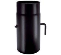 Tubo Legna con Serranda Plus Nero Opaco Save Cm 12 H.cm 25
