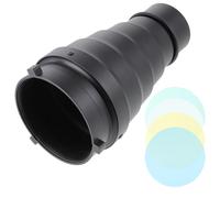 Tubo Luce per Flash Speedlight con Griglia Esagonale | Lega di Alluminio e Plastico, Filtri Colore Inclusi, per Ritratti in Studio, Effetti Sfondo