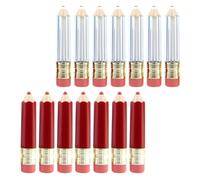 Tubo Lucidalabbra Vuoto a Forma di Matita 14 Pezzi Plastico | Lip Oil e Dye Lip Liquid, Formato Mini da Viaggio e Business Trip, Uso DIY per Principianti
