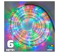 TUBO LUMINOSO A 108 LED PER ESTERNO 6 METRI DI LUCI MULTICOLOR CON CONTROLLER