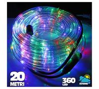 TUBO LUMINOSO A LED 360 LUCI MULTICOLOR 20 METRI PER USO ESTERNO + CONTROLLER