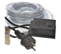 Tubo Luminoso di Natale 40m LED MULTICOLORE I-50030| Impermeabile per Esterno | 8 Modalità di Illuminazione | 230V | Classe Energetica G | Decorazione Festiva per Giardino, Terrazza, Albero di Natale