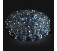 Tubo luminoso - Luce bianca fredda con 240 LED, per uso esterno ed interno, protezione IP44, rotolo da 10 metri.