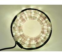 Tubo Luminoso Natale 144 LED Bianco Caldo 8+1,5 m 8 Giochi Luce Esterno Interni