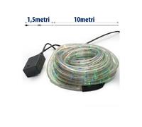 TUBO LUMINOSO NATALIZIO 10 METRI MULTICOLOR 240 LUCI CON CONTROLLER 8 FUNZIONI