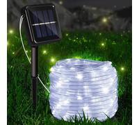 TUBO LUMINOSO NATALIZIO A LED 20 METRI ENERGIA SOLARE CALDA FREDDA MULTICOLORE [EEK: A]