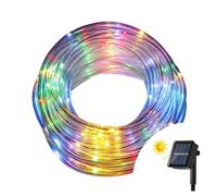 TUBO LUMINOSO NATALIZIO A LED 20 METRI ENERGIA SOLARE CALDA FREDDA MULTICOLORE [EEK: A]
